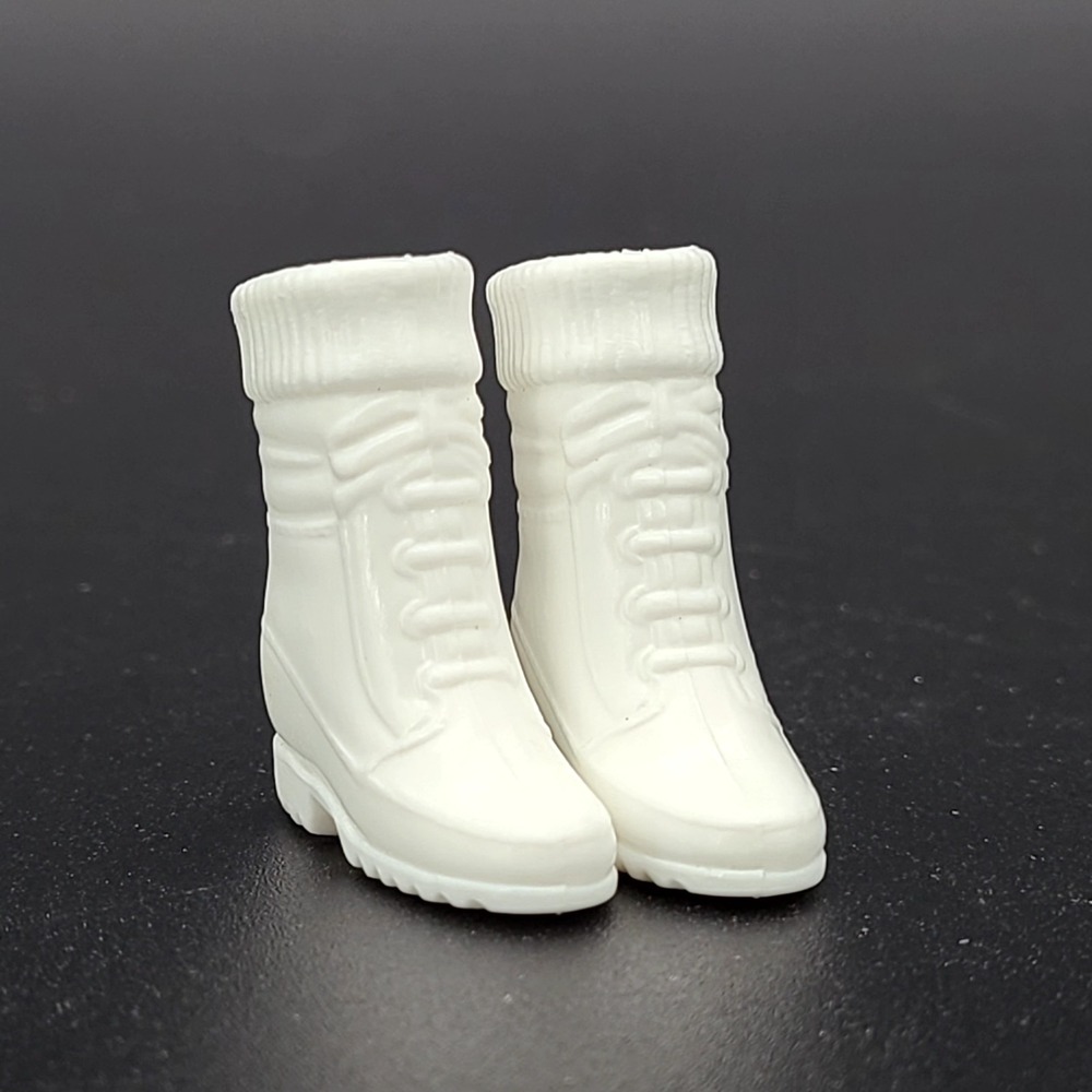 1990's 2000's Barbie White Hiking Boots Shoes